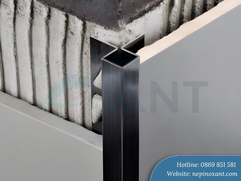Nẹp góc vuông ốp gạch 2 cánh