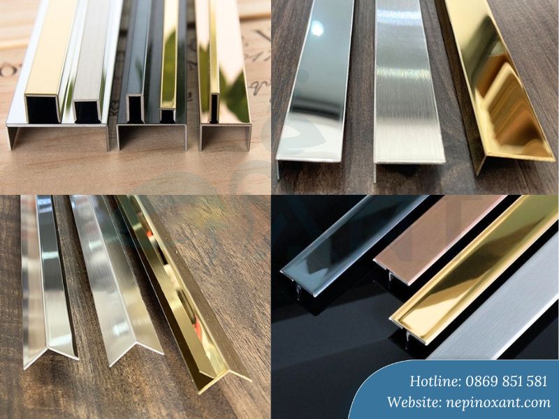 Các dạng nẹp inox bóng gương được ứng dụng phổ biến