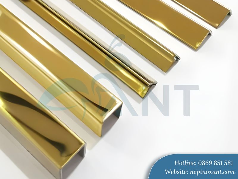 Nẹp inox mạ vàng