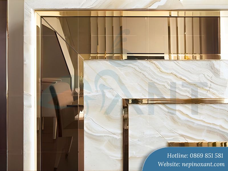 Nẹp gương inox