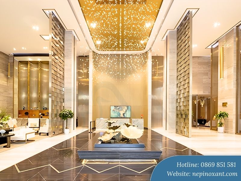 Trang trí sảnh & Hành lang với nẹp inox chữ L