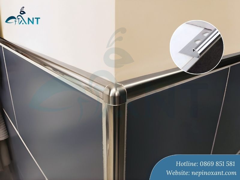 Nẹp inox góc dạng tròn