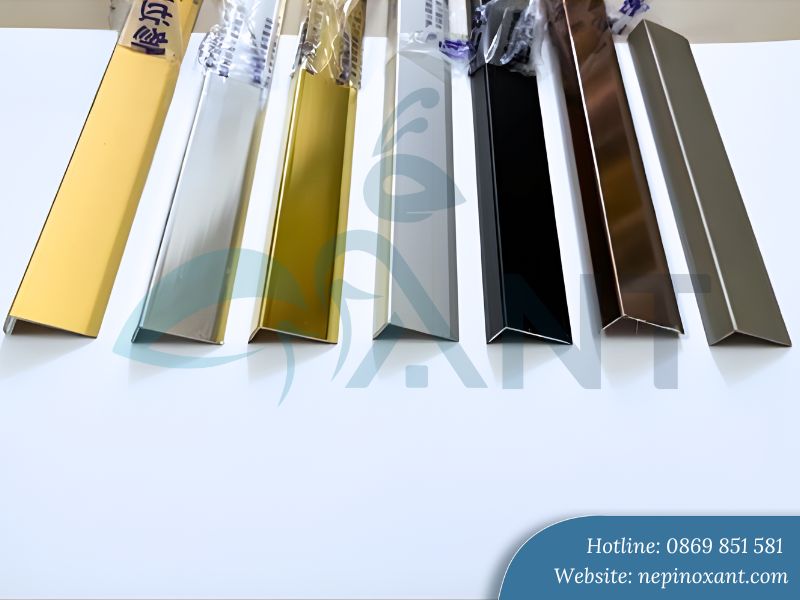 Nẹp nhôm chữ L sàn gỗ