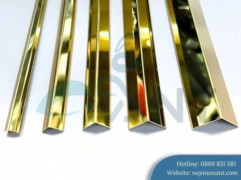 Nẹp Inox Chữ V Mạ Vàng là gì