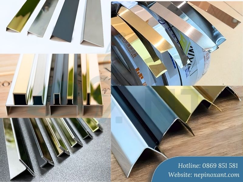 Các kiểu dáng nẹp inox phổ biến trong thi công