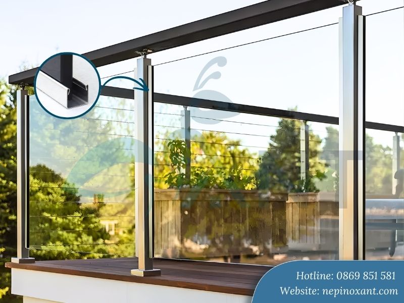 Ứng Dụng Phổ Biến Của Nẹp Inox Kính Cường Lực