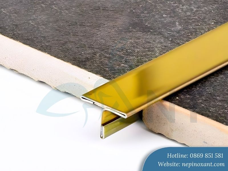nẹp T inox vàng gương