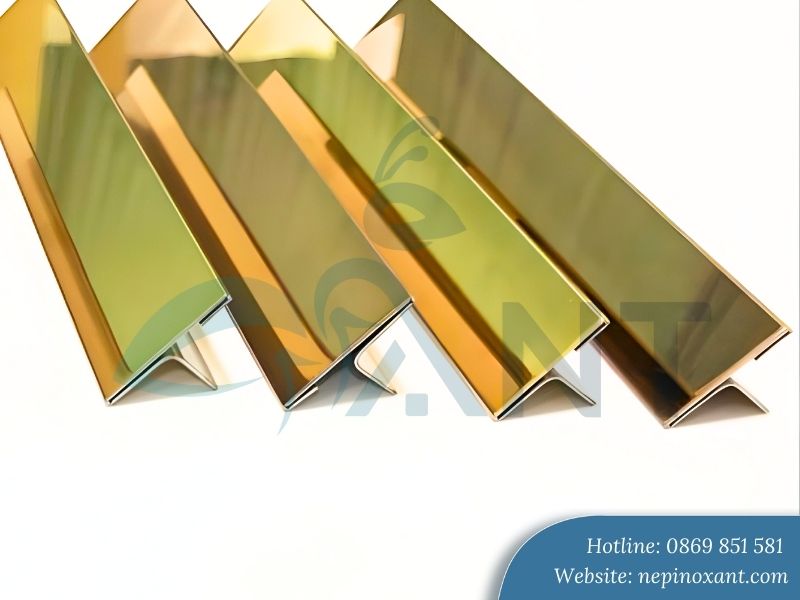 Nẹp T inox mạ màu vàng gương là gì?
