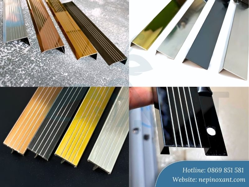 Phân loại sản phẩm nẹp inox chống trượt cầu thang phổ biến trên thị trường