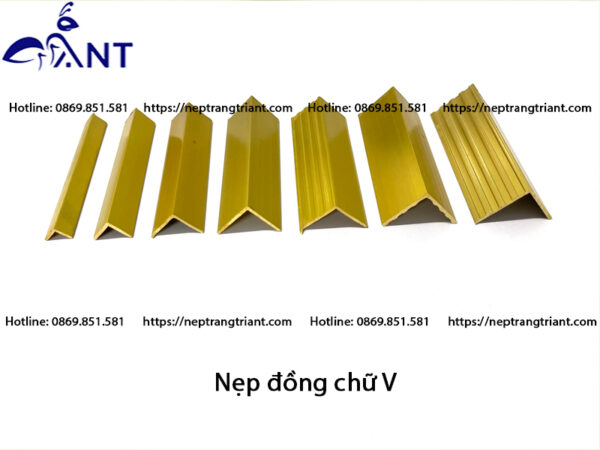 Nẹp đồng chữ V