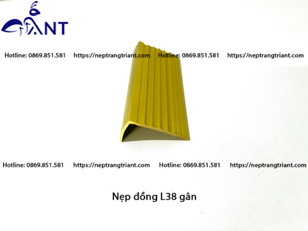Nẹp đồng chống trượt L38 gân