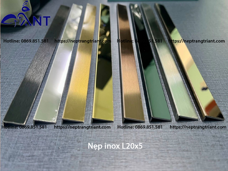 nẹp inox L20x5