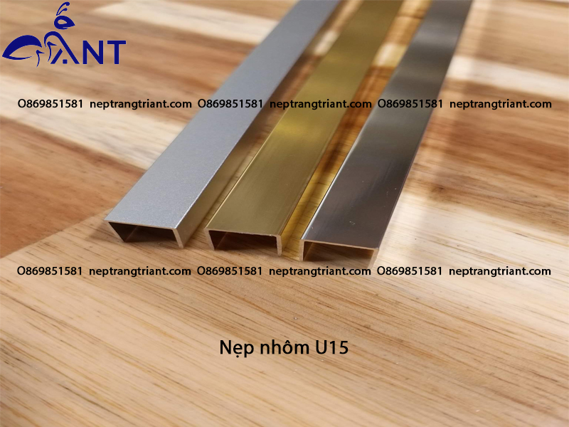 Nẹp nhôm U15