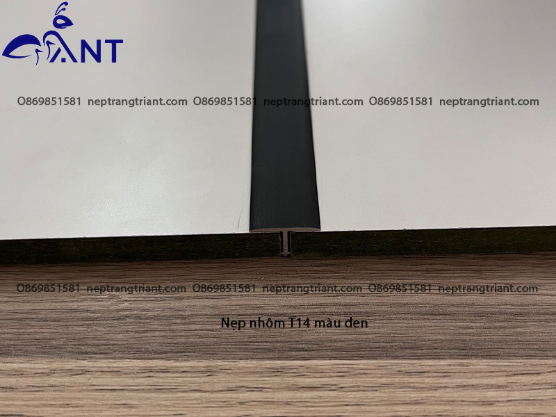 Nẹp nhôm T14 màu đen