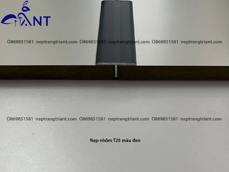 Nẹp nhôm T25 màu đen