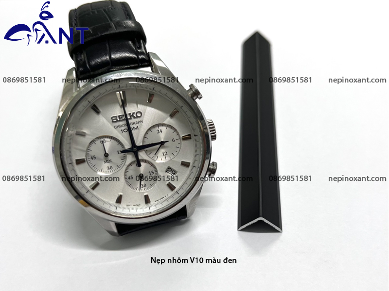 Nẹp nhôm V10 màu đen