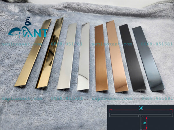 Nẹp inox chữ T 30mm