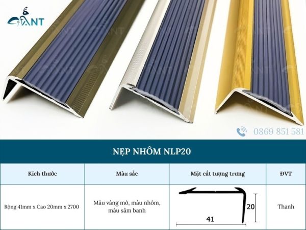 Nẹp nhôm NLP20