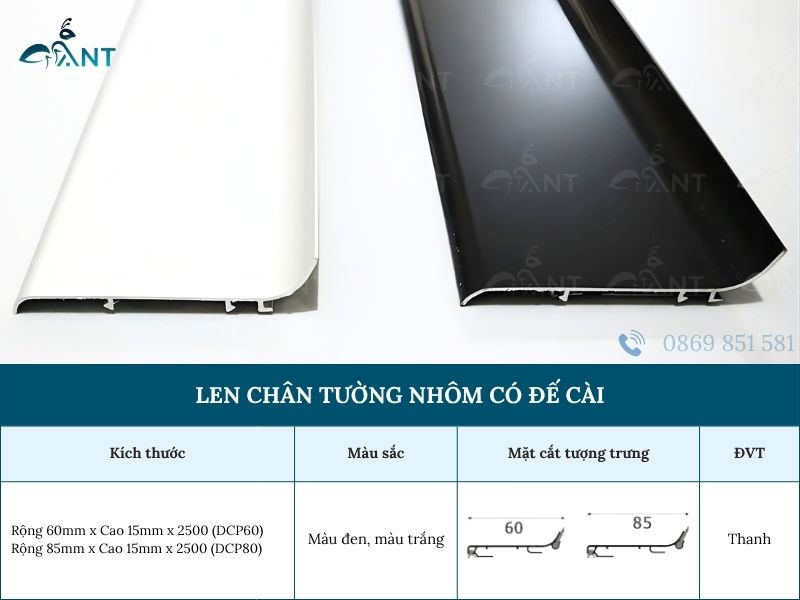 Len chân tường nhôm - Ảnh 2
