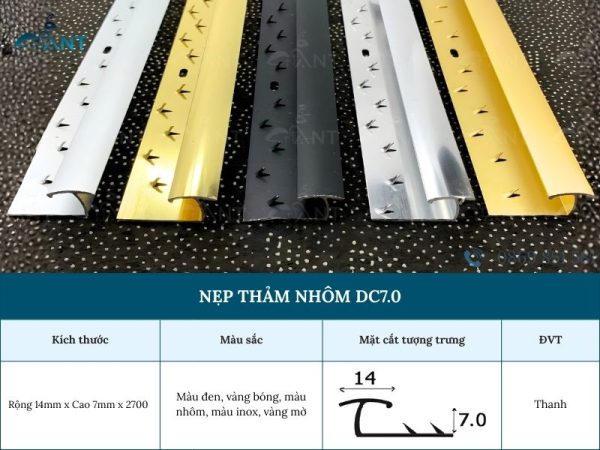 Nẹp thảm nhôm DC7.0